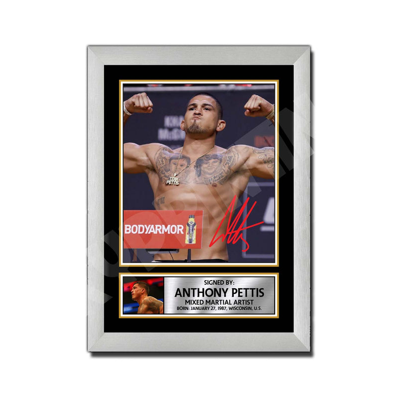 Anthony Pettis 2 Limited Edition MMA Wrestler Signed Print - MMA Wrestling