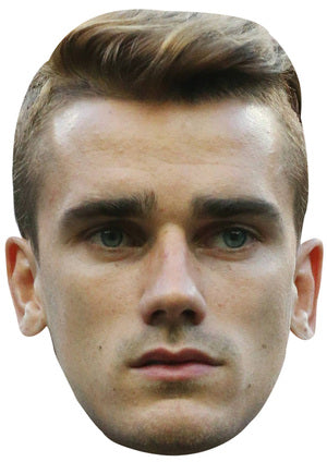 ANTOINE GRIEZMANN MASK JB - Footballer Fancy Dress Cardboard Celebrity Party Face Mask