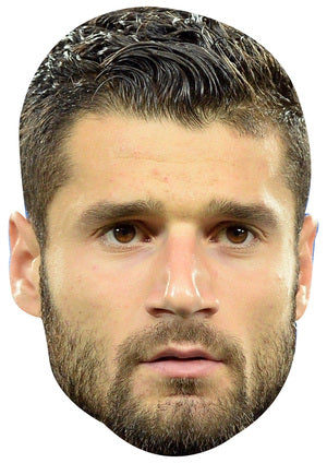 ANTONIO CANDREVA MASK JB - Footballer Fancy Dress Cardboard Celebrity Party Face Mask