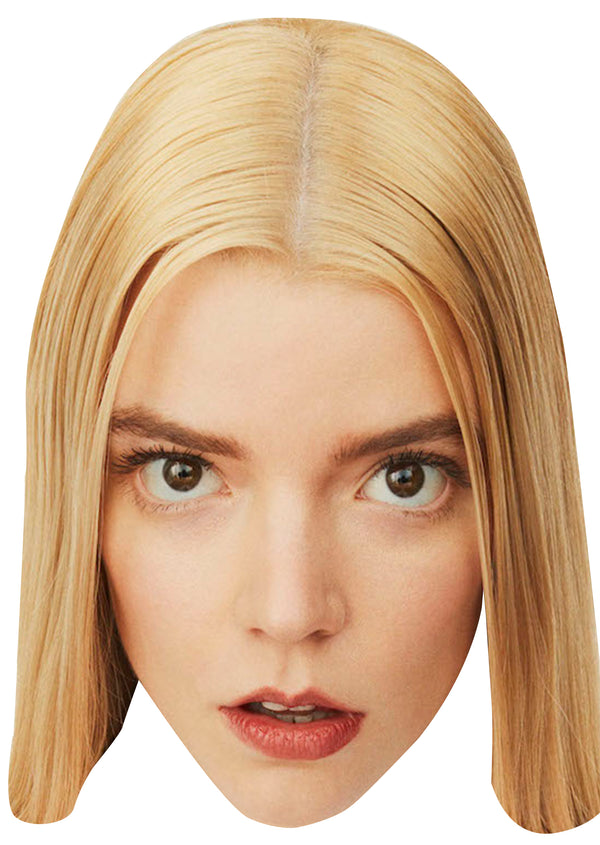 Anya Taylor-Joy Face Mask – Fancy Dress Cardboard Costume Mask