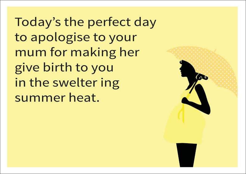 Apologise For Birth INSPIRED Adult Personalised Birthday Card Birthday Card
