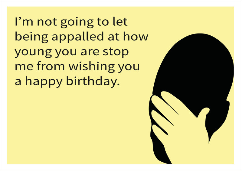 Appalled INSPIRED Adult Personalised Birthday Card Birthday Card