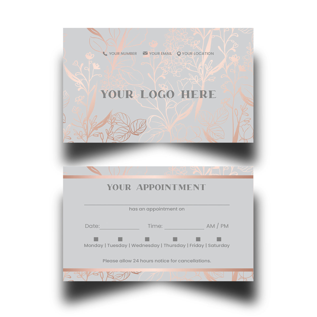Personalised Appointment Cards 24