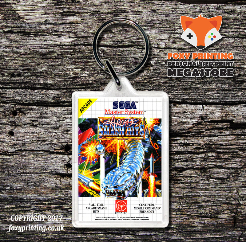 Arcade Smash Hits - Sega Master System Keyring