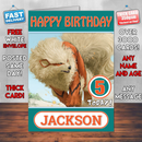 Personalised Arcanine Pokemon Inspired Style Game Kids Inspired Birthday Card (SA)