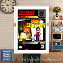 Ardy Lightfoot Super Nintendo GAME INSPIRED THEME Retro Gaming Poster A4 A3 A2 Or A1