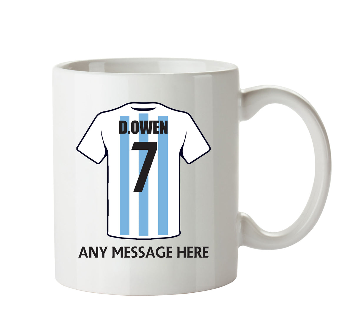 Argentina INSPIRED Football Team Mug Personalised Mug – printed mug product image 1