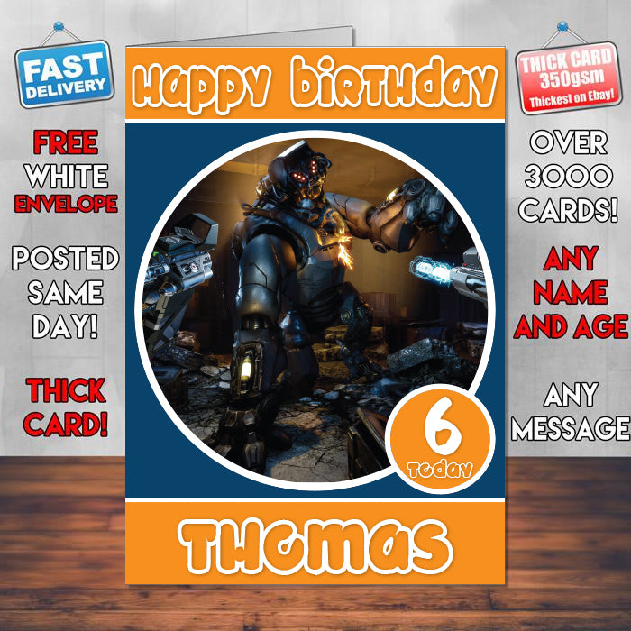 Arktika Inspired Style Game Kids Inspired Birthday Card (SA)