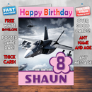 Personalised Arma 3 Jets Dlc Key Art Inspired Style Game Kids Inspired Birthday Card (SA)
