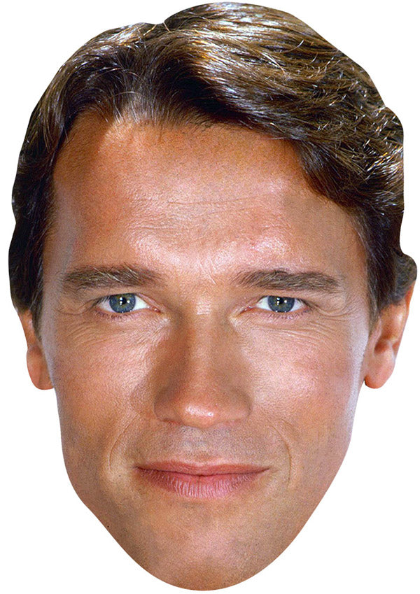 ARNOLD SCHWARZENEGGER YOUNG JB - TV Star Fancy Dress Cardboard Celebrity Party Face Mask