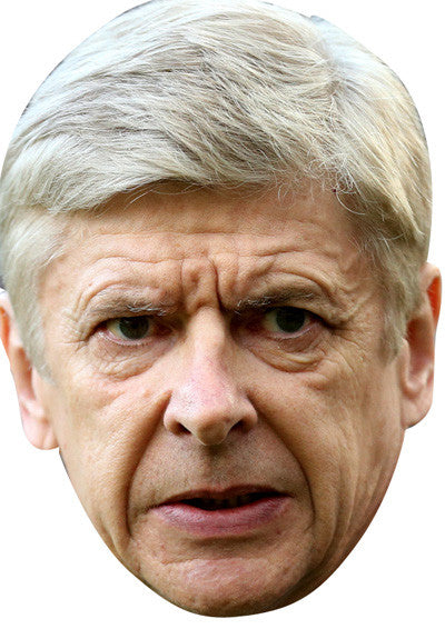 Arsene Wenger Sports 2018 Celebrity Face Mask Fancy Dress Cardboard Costume Mask