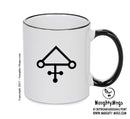 Arsenic Sulphur Black Handle Alchemy Mug GOTHIC GOTH HORROR STARS HORROSCOPE BLACK MAGIC MUG