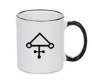 Arsenic Sulphur Black Handle Alchemy Mug GOTHIC GOTH HORROR STARS HORROSCOPE BLACK MAGIC MUG