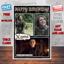 Arya Stark Personalised INSPIRED STYLE Game Of Thrones Birthday Card New 2017
