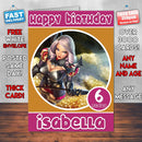 Ashe League Of Legends Do Inspired Style Game Kids Inspired Birthday Card (SA)