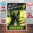Personalised Assassins Of Kings 1 The Witcher Inspired Style Game Kids Inspired Birthday Card (SA)