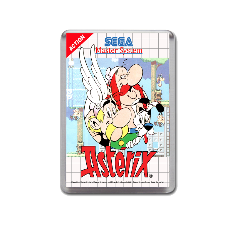 Asterix Sega Master System Game Inspired Fridge Magnet