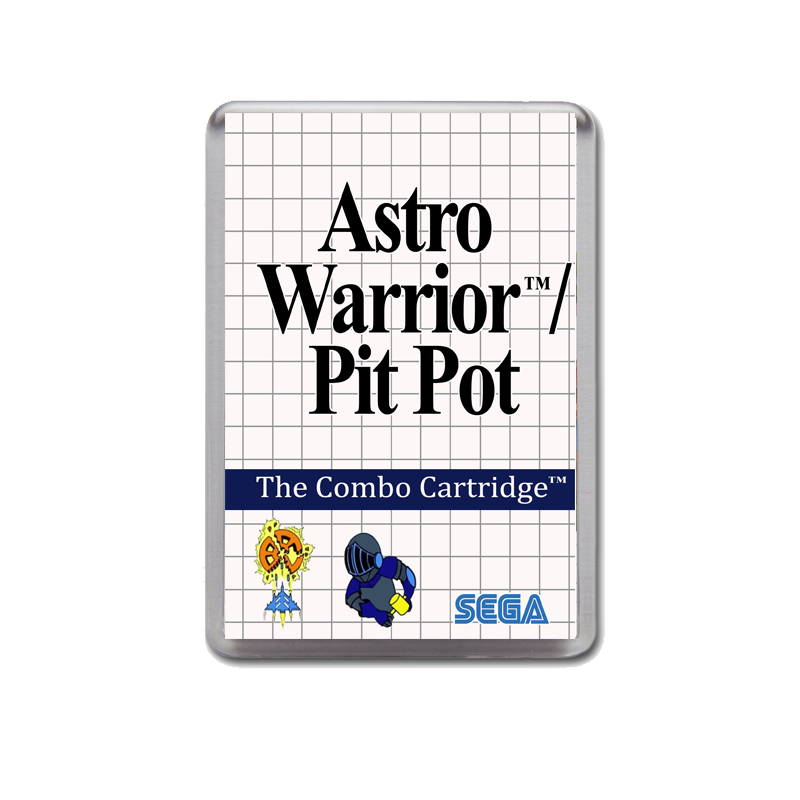 Astro Warrior Pit Pot Sega Master System Game Inspired Fridge Magnet