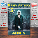 Atomic Blonde Charlize Theron Theme Style Personalised Kids Inspired Movie Birthday Card (SA)