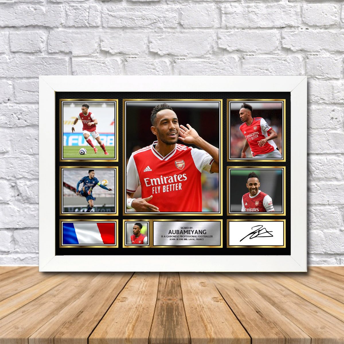 Aubameyang Printed Signature Print