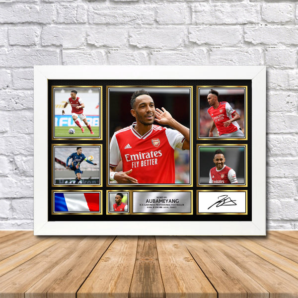 Aubameyang Printed Signature Print