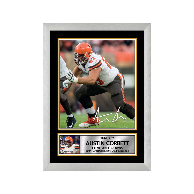 Austin Corbett Limited Edition Football Signed Print - American Footballer