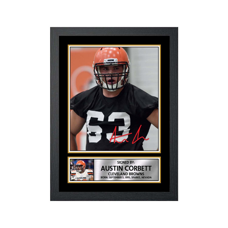 Austin Corbett 2 Limited Edition Football Signed Print - American Footballer