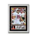 Austin Hooper 1 Limited Edition Football Signed Print - American Footballer