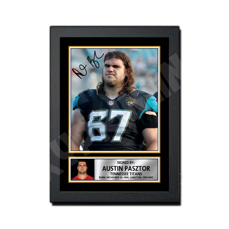 Austin Pasztor 1 Limited Edition Football Signed Print - American Footballer