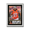 Austin Pasztor 2 Limited Edition Football Signed Print - American Footballer