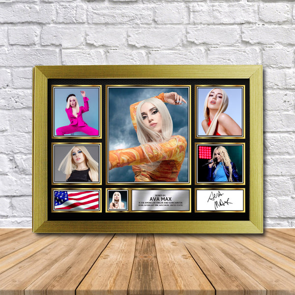 Ava Max Printed Signature Print – Reproduction Print
