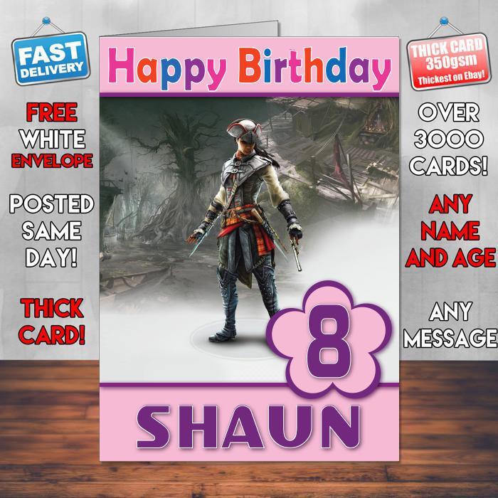 Personalised Aveline De Grandpre Inspired Style Game Kids Inspired Birthday Card (SA)