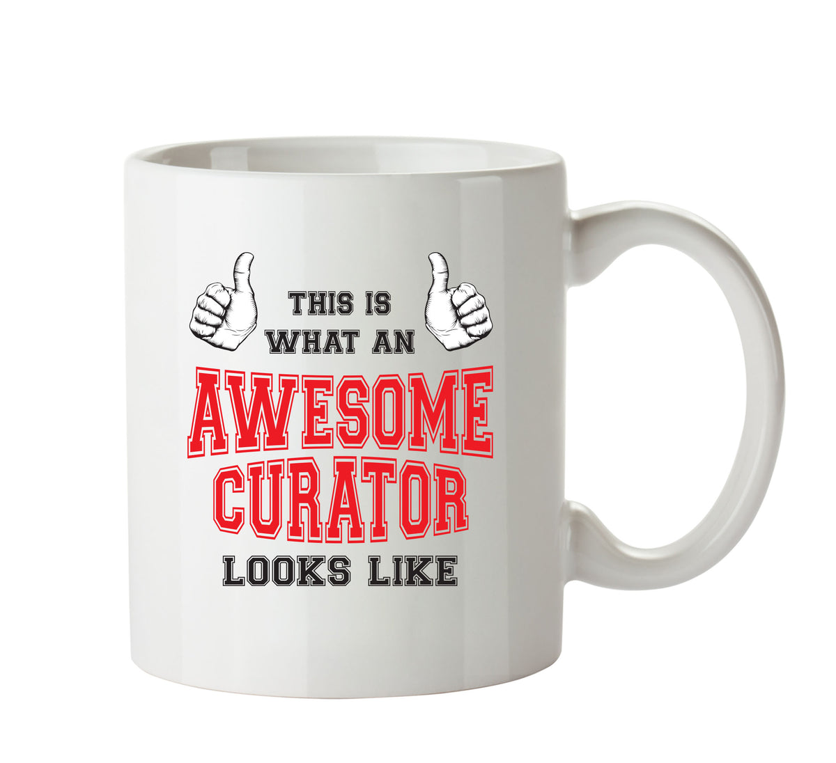 Awesome CURATOR Office Mug FUNNY – printed mug product image 1