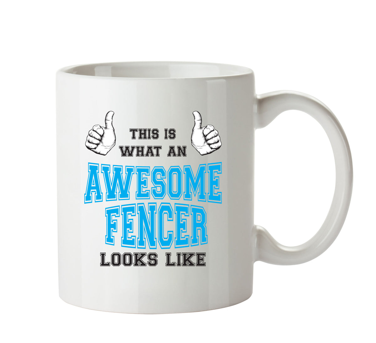 Awesome Fencer Office Mug FUNNY – printed mug product image 1