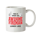 Awesome Fireman Office Mug FUNNY