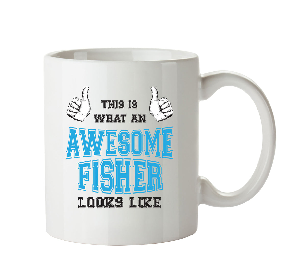 Awesome Fisher Office Mug FUNNY – printed mug product image 1
