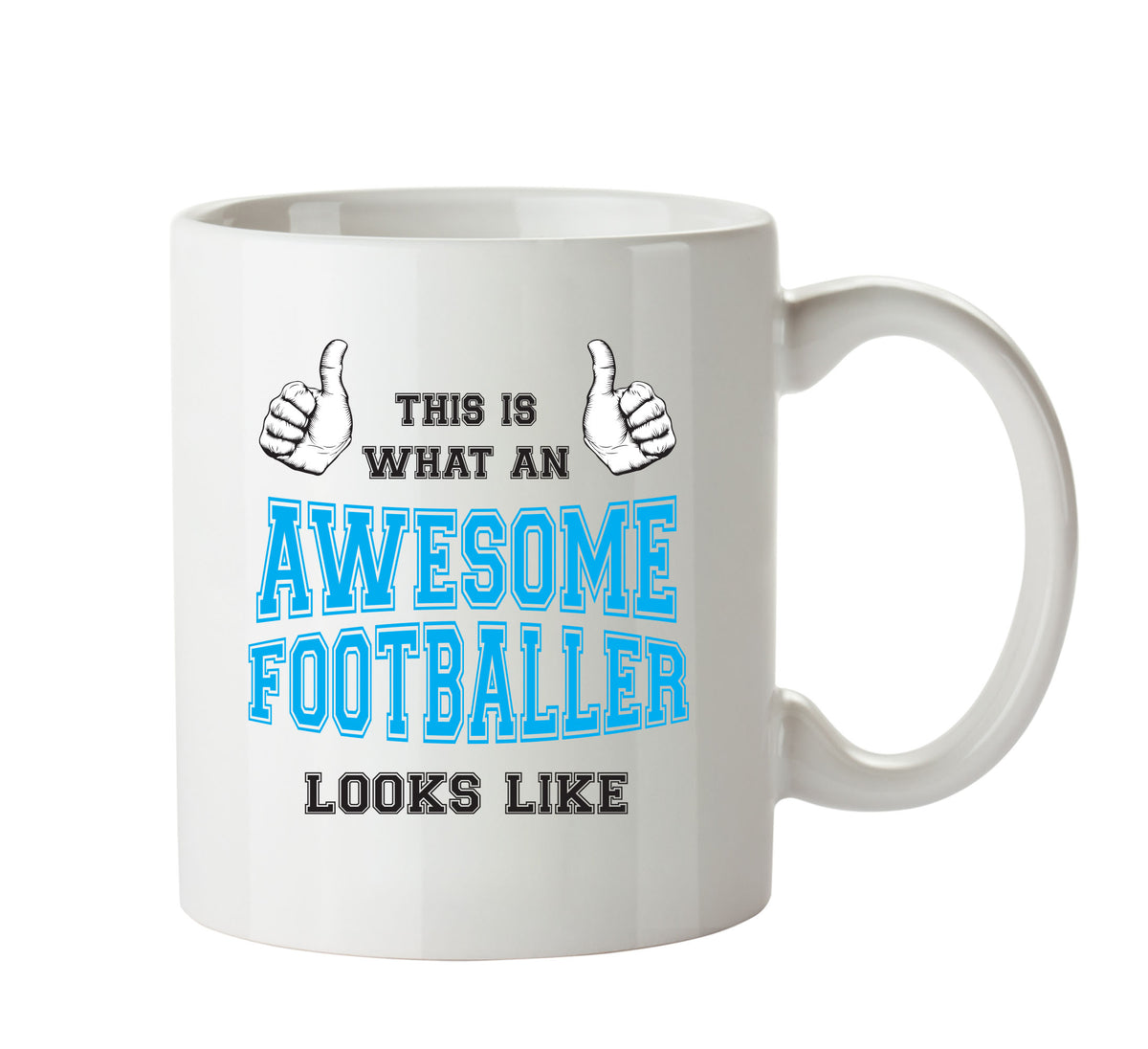 Awesome Footballer Office Mug FUNNY – printed mug product image 1