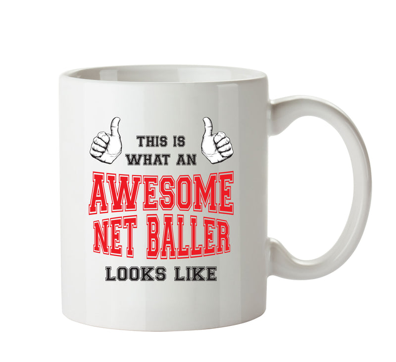 Awesome Netballer Office Mug FUNNY