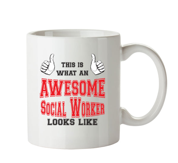 Awesome Social Worker Office Mug FUNNY – printed mug product image 1