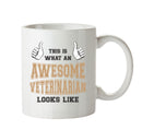 Awesome Veterinarian Printed Office Mug Adult Mug