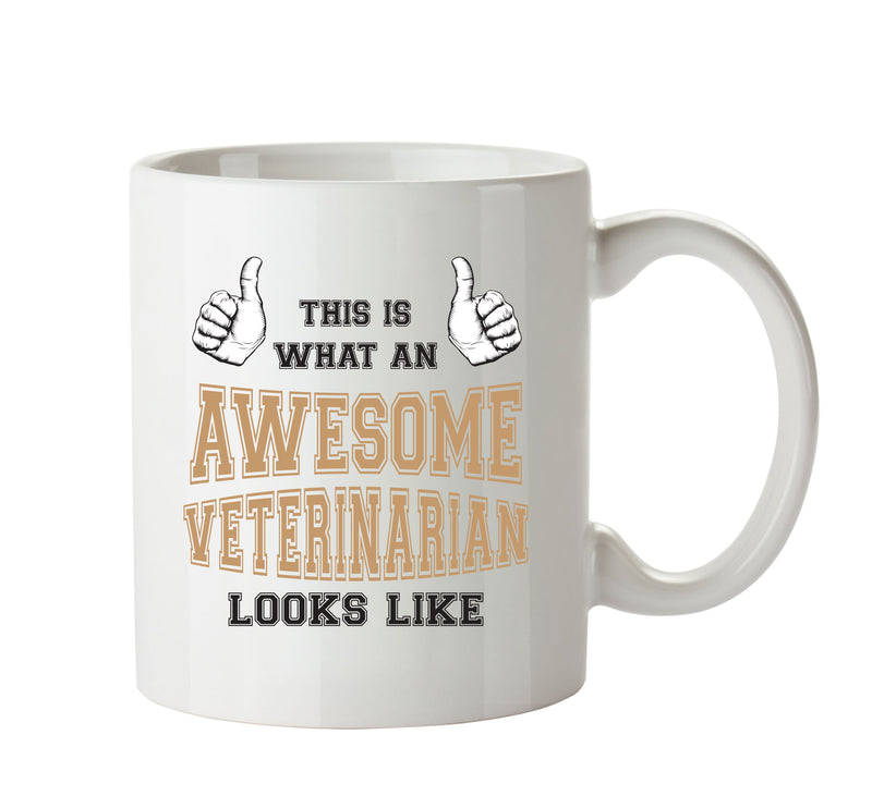 Awesome Veterinarian Printed Office Mug Adult Mug