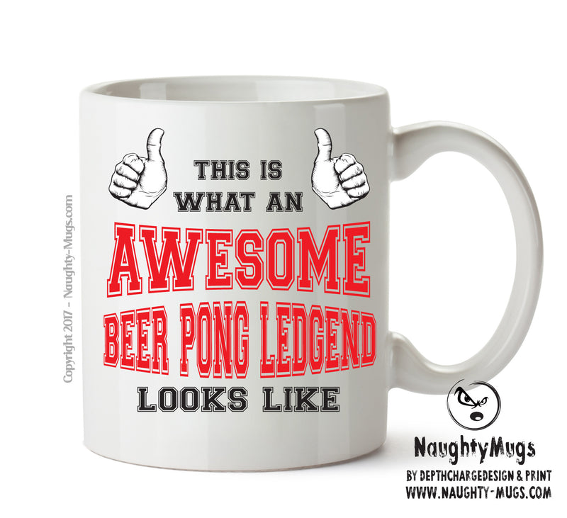 Awesome Beer Pong Office Mug FUNNY