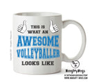 Awesome Volleyballer Printed Office Mug Adult Mug