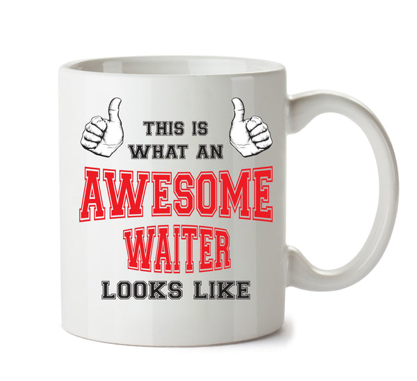 Awesome Waiter Printed Office Mug Adult Mug – printed mug product image 1