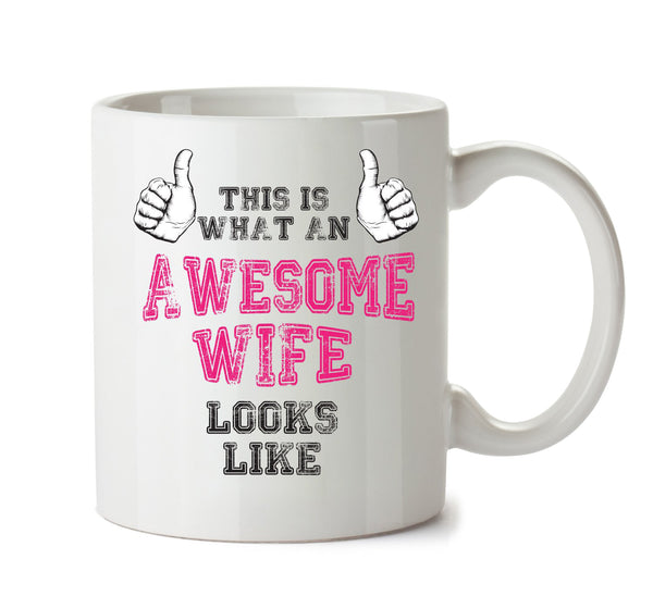 Awesome Wife Printed Office Mug Adult Mug – printed mug product image 1