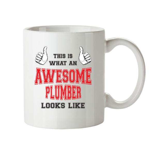 Awesome Plumber Office Mug FUNNY – printed mug product image 1