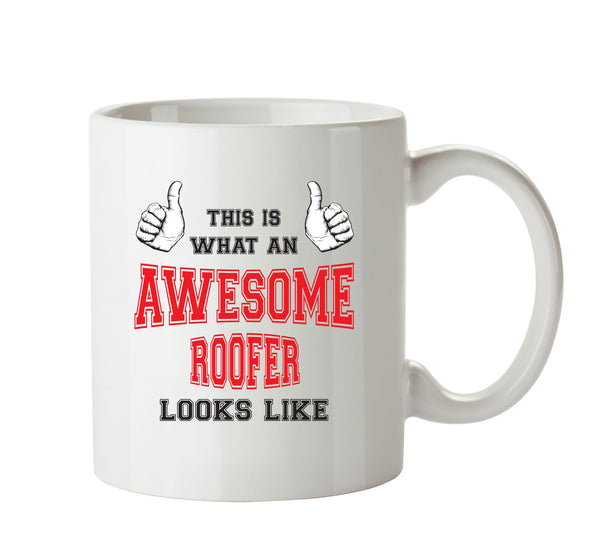 Awesome Roofer Office Mug FUNNY – printed mug product image 1