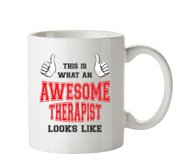 Awesome Therapist Printed Office Mug Adult Mug – printed mug product image 1