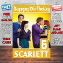 Awkward Tv Series Theme Style Personalised Kids Inspired Movie Birthday Card (SA)