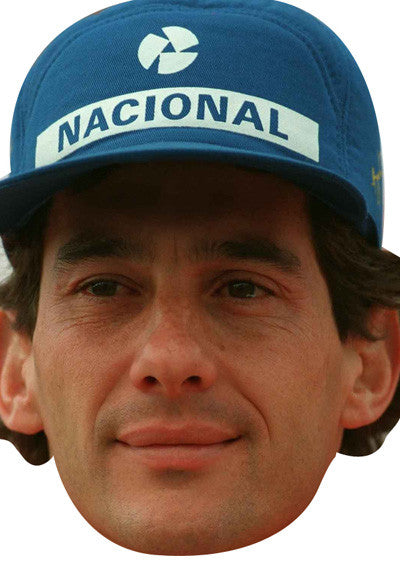 Ayrton Senna Sports 2018 Celebrity Face Mask Fancy Dress Cardboard Costume Mask